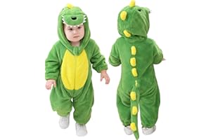 Doladola Unisex Toddlers pagliaccetto neonato natale Animale Stile Flanella Cosplay Halloween Costume Attrezzatura