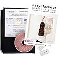 Easyblinds easyblackout Blackout Blind, Any Shape/Size Up To 200 x 135cm, BLACK (others available), Self-Adhesive Attachments, Patented Design For Full Blackout, Easy To Use, Temporary Or Permanent