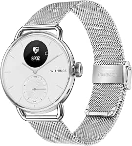Lederarmband Für Withings ScanWatch 2 42mm – 20mm, Weiches Leder, Verstellbar 14-22 Cm