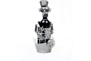 YVAN MOINS CHER Decoration Porte Bouteille Marin en Métal Humoristique Fabrication Artisanale Ideal pour Un Cadeau, Départ en Retraite, Noel, Anniversaire,St Valentin, Invitation