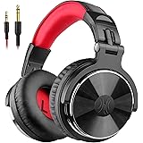 OneOdio Casque Audio Filaire DJ Piano Guitare avec Micro, Hi-Res Audio Extra Basse Son, Léger Confort Pliable Casques avec Sh