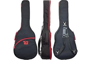 TGI Transit 4315 Series Acoustic Guitar Padded Gigbag - Great for Transport to School, Practice or Gigs - 10mm Internal Padding, Removeable backstraps, Accessory Pockets - Perfect for Everyday Use.
