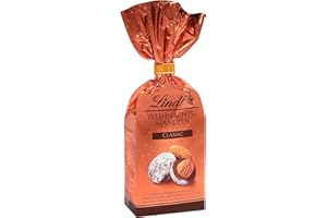 LINDT & SPRÜNGLI Lindt Weihnachtsmandeln Classic | 100g | geröstete Mandeln in Gianduja- und Vollmilchschokolade | Verfeinert mit Zimt & Koriander | Edles Schokoladengeschenk zu Weihnachten von Lindt