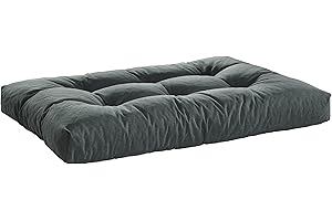 Traumnacht Outdoor Palettenauflage mit Schaumstoffstäbchen gefüllt, Palettenkissen, Palettenpolster Palettenmöbel Palettensofa Sitz, anthrazit