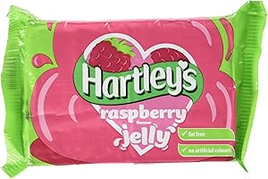 HARTLEYS HARTLEY'S Préparation pour Gelée à la framboise | Sans matière grasse | Saveur framboise | À base de gélatine | Sans colorant artificiel - 135g - Lot de 12