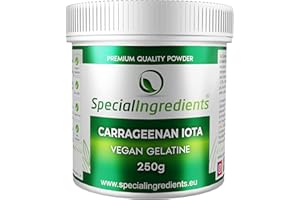 Special Ingredients Carraghénane Iota (étiquettes et notice en français) - convient aux végétaliens et végétariens, sans OGM, sans gluten - Emballage recyclable (250g)