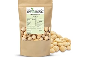 Vitalesia Macadamia Nüsse 5kg | Premium Qualität aus Südafrika | roh, ungeröstet & ungesalzen | ohne Zusätze | Macadamianüsse naturbelassen 100 % | vegan