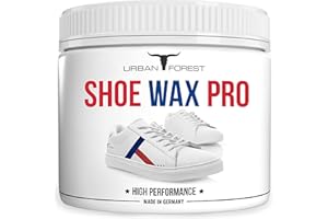 ‎· URBAN FOREST · PREMIUM PRODUCTS Schuhcreme farblos für professionelle Schuhpflege und Schuhreinigung | Schuhreiniger für Leder & Kunstleder | Schuhe pflegen leicht gemacht mit Shoe Wax Pro von URBAN Forest, Größe:250ml