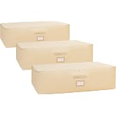 Ocean Home Textile 3-Piece Mega Size Beige Herringbone Base Bottom Hurch Set 74 x 46 x 22 cm