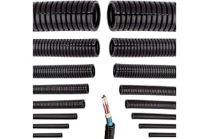 ELEKTROPLAST Megaastore Universeller Flexibles Wellrohr | Länge: 5 10 25 oder 50 m Kabelschutz Schutz Rohr Geschlitzt Auswahl: (Ø 25 mm innen/Ø 32 mm außen / 25m Meter)