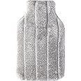 Bakecat Hot Water Bottle Cover Only, Thick and Soft Fluffy Cover - 1.8L / 2L (Cover Only), Grey