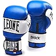 LEONE 1947, Shock Boxing Gloves, Unisex Adult, Black, 10 OZ, GN047