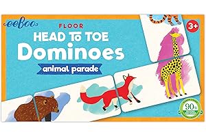 eeBoo Animal Parade Head to Toe Dominoes