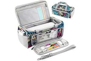 AZURAOKEY Étui de transport compatible avec Cricut Joy et accessoires, étui de protection de voyage étanche avec plusieurs poches pour machine de découpe Cricut Joy Xtra Smart (sac uniquement), Vert