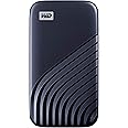 WD My Passport Portable SSD 1TB, NVMe Technology, USB-C, Read Speeds of up to 1050MB/s & Write Speeds of up to 1000MB/s. Work