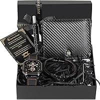 COFANETTO SET REGALO ELEGANTE PER UOMO OROLOGIO PORTAFOGLIO PENNA PORTACHIAVI