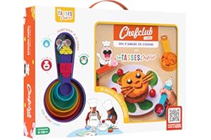 Chefclub Kids - Coffret pour enfant : Livre de Cuisine et Tasses à mesurer - On s'amuse en cuisine