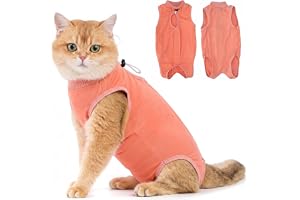 Avont Kattdräkt för återhämtning efter operation Kläder Modal Recovery Kastrering Spay Avvänjning Slickskyddsdräkt för katt, magsår eller hudsjukdom-M-Milchkuh