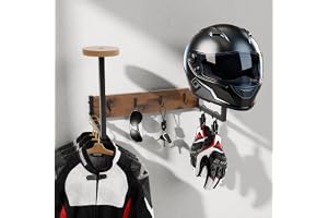 CASDUCT Hjälmhållare väggmonterad motorcykelhjälmhållare vägg, motorcykelhjälmhållare skyltställ displayorganisatör, för förv