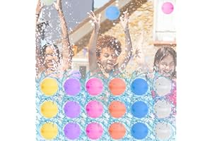 WONSOSO Wasserbomben Wiederverwendbar, 18 Stück Silikon Wiederverwendbare Wasserbombe Selbstschließend, 6 Farben Wiederbefüllbare Wasserbomben für Kinder Erwachsene, Strand, Sommer Pool Party, Wasserpark
