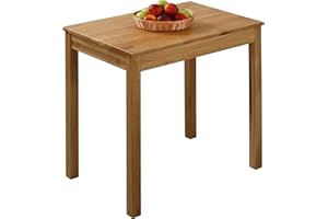 ‎KROK WOOD Krok Wood Esstisch Tomas aus Massivholz (Eiche, 75 x 50 x 75 cm)