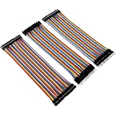 3 x Dupont 40 Pin 20cm Dupont Jumper Wire Cable for Arduino Jumper Cable 28AWG M2M/F2M/F2F Male Female Jumper Wire