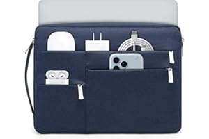 HYZUO 13.3-14 Inch Laptop Sleeve Bag for MacBook Pro 14 M5-M1, MacBook Air/Pro 13, 13.8-13.5 Surface Laptop/Book, Portable NoteBook Case for 13" HP Dell Lenovo ThinkPad Asus Acer Samsung, Navy Blue