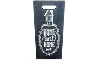 Rebecca Mobili Porta Paraguas Bastones Paseo Gris Oscuro Vintage Home Sweet Home Decoración Hogar - 37 x 20 x 20 cm (A x AN x FON) - Art. RE6149