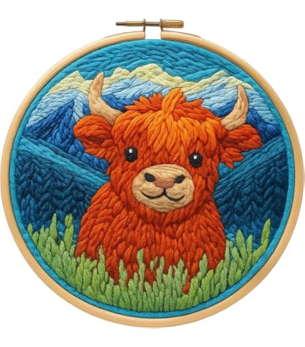 Figured'Art Punch Needle Kit voor Volwassenen en Kinderen - PinguÃ¯n met een