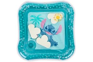 Bright Starts, Stitch Disney Baby vattenmatta för lek med 3 flytande leksaker, 0+ månader, rolig och säker design