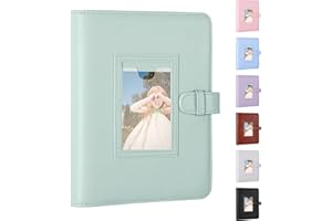 DUNSOO 256 Pockets Photo Album for Instax Mini Photo Album, Front Window, 3 Inch Photo for Fujifilm Instax Mini 12 11 9 99 8 40 Film, for Polaroid Snap/PIC-300/Z2300/SocialMatic Instant & Zip Printers