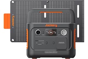 Jackery Explorer 300 Plus Generador Eléctrico Solar con 40W Mini Panel Solar, 288Wh/300W Batería LFP con 3000 Ciclos, Central Eléctrica Portátil para Autocaravanas, Camping, Apagón, Viajes