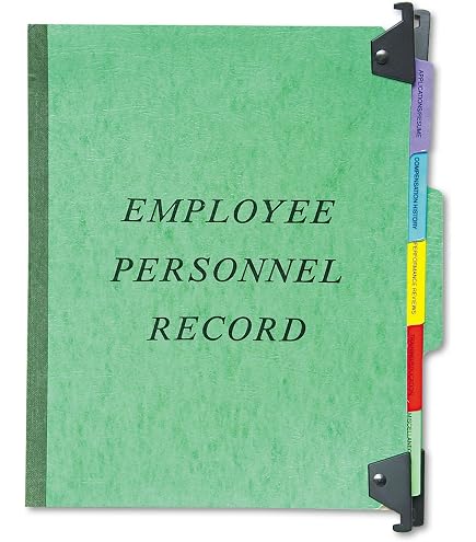 25-Pack Employee Personnel File Folders - 9.5x11.5 Inch With Inner Pockets