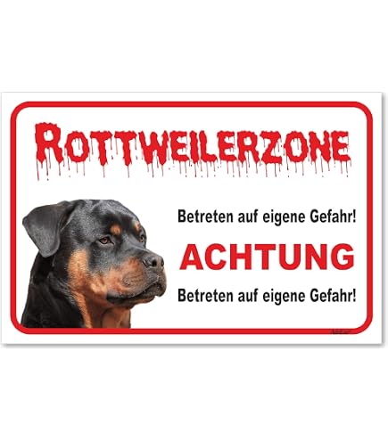AdriLeo Warnschild 'Vorsicht Bullterrier' – Robustes Aluminiumschild Für Garten & Haus