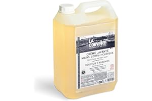 La Corvette - Crème lavante 3 en 1, mains, corps et cheveux Douceur d’Agrumes – 5 L – COSMOS Natural – Format économique