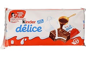 FERRERO Kinder Delice Cacao - 2 confezioni da 10 pezzi da 42 g [20 pezzi, 840 g]