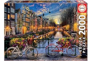Educa - Puzzle de 2000 Piezas para Adultos | Ámsterdam. Incluye Pegamento Fix Puzzle. A Partir de 14 años (17127)