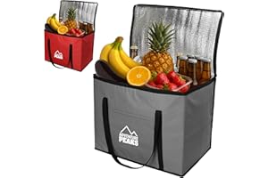 ADVENTURE PEAKS Cooler Bag Insulated Lunch Bag Leak Resistant Cool Box With Handle Shoulder Straps & Pocket Thermal Cool Bags For Food and Drink Picnic Camping Beach Travel BBQ