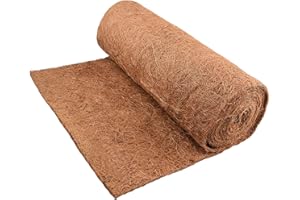 Fengaim Kokosmatte Garten Pflanzmatte,100% Bio Pflanzenschutz Winter, Winterschutz für Kübelpflanzen, Unkrautbekämpfung Stoffmatte Kokos Teppich, Coco Liner Mulch für Pflanzen (300cm*40cm/118" x 16")