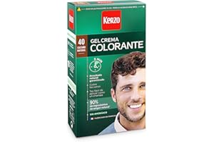 Kerzo Tinte para Hombre Castaño Nº 40, Castaño Medio, 85 Mililitros, 60 mililitro, 1