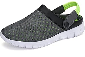 SAGUARO Sommer Clogs Herren Gartenschuhe Damen Hausschuhe Leicht Pantolette rutschfest Badelatschen Sandalen Gr.36-48