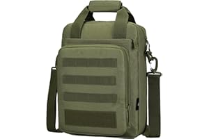 ZHIERNA Taktische Aktentasche Umhangetasche Schultertasche Kleine Herrentasche Kuriertasche, Heavy Duty MOLLE Handtasche für Arbeit, Reisen, Camping, Wandern