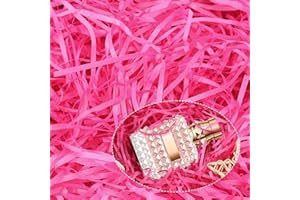 AERZOUSER Materiale di riempimento da 200 g, carta triturata per confezione regalo, materiale di riempimento per imballaggio, fornisce una buona protezione e decorazione per i regali (Rosa rossa)