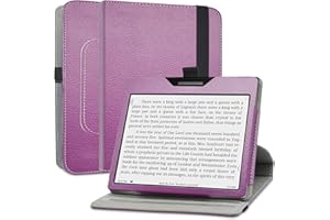 MAMA MOUTH Etui kompatybilne z BOOX Page, obracany o 360° stojak, etui ochronne premium z funkcją stojaka, etui do tabletu 7" Onyx Boox Leaf2 / Onyx Boox Leaf3 / Onyx Boox Page, fioletowe