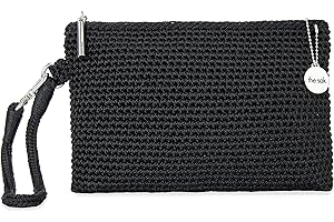 The Sak Vita Wristlet in Crochet, Single Wrist Strap & Card Pockets