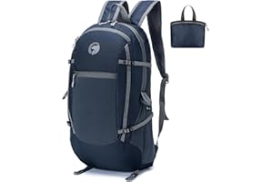 BAGROUPS Zaini ultraleggeri pieghevoli Borsa da trekking Impermeabile Traspirante 14L, per Uomini, Donne,Campeggio, Arrampicata, Ciclismo,Viaggi