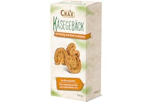 Cräx Käsegebäck mit Senf und Honig - Knusprige Cheese-Snacks, im Ofen gebacken - Knabberzeug, Snack-Gebäck, Spezialitäten aus Holland - Ideal für Party- und Heimkino-Abende - 5er Pack (5 x 100 g)