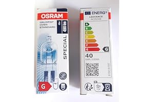 LEDVANCE Osram Halogen Capsule Bulb 40W G9 for Oven Up to 300° Pack of 2
