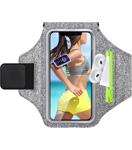 Fascia Braccio Sportiva Per IPhone Pro Max/Plus - Taglia 6.7", Anti-Sudore, Neon | Per Corsa, Palestra, Fitness E Allenamento - Foto 5