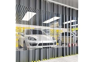 PXZYBD Outdoor Clear Tarp Curtains,Waterproof Tarpaulins,Pergola Porch Gazebo Patio Pvc Plastic Transparent Tarpaulin Side Panels,Weatherproof Partition Curtains,With Grommets,W×H-2.5×2.2m(8.2*7.2ft)